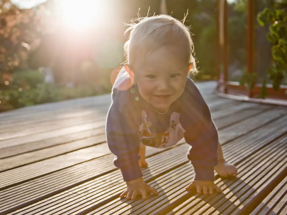 Child on a TimberTech Deck