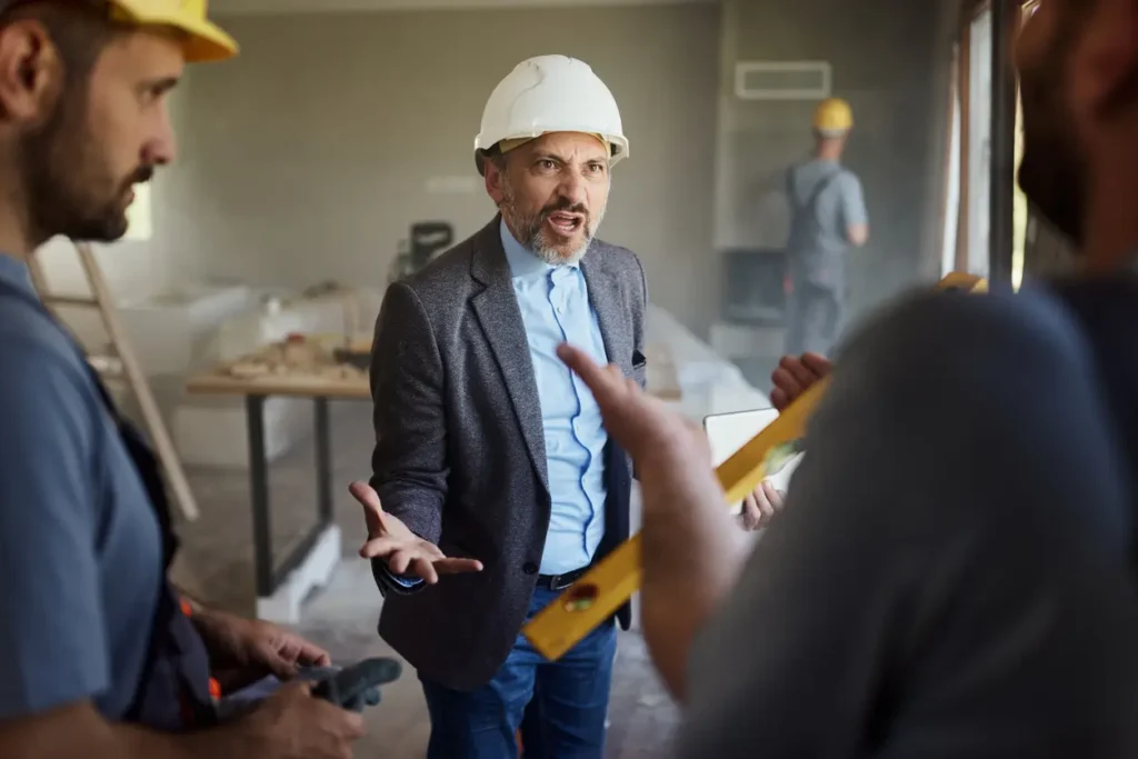 pushing deck salesperson